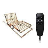 BMM Lattenrost 140x200 cm Fly 2-MOT – elektrisch verstellbar (2-motorig), 7 Zonen, für alle Matratzen, vormontiert, Höhe 7 cm, Made in Germany