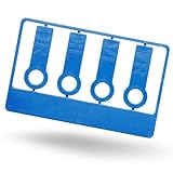 Reifenmarkierset beschriftete Reifenmarkierung für Reifenwechsel wiederverwendbar Universal passend für alle Ventilkappen Radmarker (Blau)