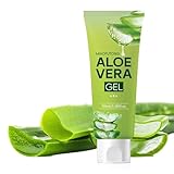 Aloe Vera Gel für Gesicht – Gesicht und Körper Bio After Sun Gel, Hautsonnenbrand lindern, beruhigend und straffend, natürliches feuchtigkeitsspendendes Aloe-Gel, Hydratation für Gesicht, Körper,