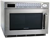SARO SAMSUNG Mikrowelle für Gastronomie – 26 L – 1850 W – 5 Stufen – 50 Programme – Defrost-Funktion – LED – Edelstahl/Keramik – Stapelbar – Modell MJ2693