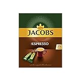 Jacobs löslicher Kaffee Espresso, 25 Instant Kaffee Sticks für 25 Getränke