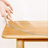 PVC Tischschutz - Wasserdicht Tischdecke Abdeckung für Zuhause und Restaurant - Transparent 2mm, 30x200cm Rechteck
