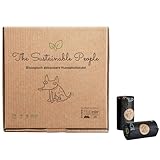 TSP Bio-abbaubare Hundekotbeutel - OK compost HOME zertifiziert - 100% heim-kompostierbar und biologisch abbaubar - Gross, Extra Dick (18µm), Sicher & Feuchtigkeitsbeständig (18 Rollen (270 Beutel))