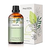 PHATOIL Ätherisches Öl Jasminöl 30 ml, Ätherische Öle Jasmin Reine Naturrein für Diffuser, Aromatherapie Duftöl Jasmin für Luftbefeuchter, Duftlampe, Kerzen