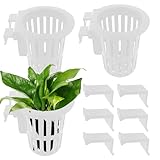 Pflanzenhalter für Aquarium, Pflanzgefäß mit Haken und Saugnapf, Wasserzubehör für Innenterrarium, Paludarium, Garnelen, Teich, Kultivierung, Gartenarbeit