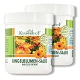 Kräuterhof® Ringelblumen-Salbe Duo-Set (2 x 250ml) – auf Vaseline-Basis, Hautschutzmittel & geeignet zur Pflege rauer & trockener Hautpartien, Körperpflege für beanspruchte Hände & Lippen