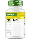 Koffein Tabletten mit je 200 mg - 500 Tabletten - Laborgeprüft (Wirkstoffgehalt & Reinheit) - Ohne unerwünschte Zusätze - Hochdosiert - Vegan - Premium Qualität