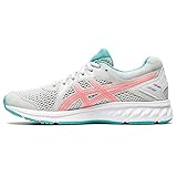 ASICS Women's Jolt 2 Running Shoes, 9.5W, Glacier Grey/Sunrise Red