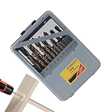Komplettes Bohrer-Set aus Hartmetall zum Bohren | Bohrwerkzeug mit rutschfesten Bohrern aus Metall – Handschraubendreher, tragbar, praktisch für industrielle Verwendung zu Hause und mechanisch