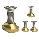 Hidrofoils Montageset, T-Nuten, M8, Messing, Befestigungseinsätze | Set für Paddelbrett Surfbrett mit Werkzeug, Installationszubehör für den Außenbereich, Wassersport