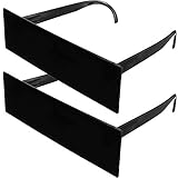 2 Stücke Zensur Brille Sonnenbrille, Pixelig Mosaik Brille Lustige Party Brillen für Karneval Fasching Party Cosplay Kostüm Halloween Geburtstag