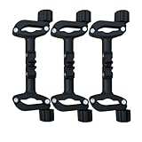 OSOLADY Verstellbarer aus Robustem Eisen und Kunststoff Abnehmbarer Zwillingswagen adapter Kompatibel mit Vielen Schirm Geschwisterwagen für Spaziergänge mit Zwei Kindern