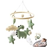 Baby Girl Mobile Für Krippen – Handgefertigtes Hängespiel Für Neugeborene | Filzfiguren Mit Musikfunktion Für Einschlafhilfe Und Blickfokus | Kinderbett Mobiles – Mädchenzimmer Deko