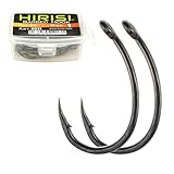 50 StüCk Angelhaken PTFE-Beschichteter Edelstahl Mit Hohem Kohlenstoffgehalt Stacheldraht Angelhaken Mit öSe AngelzubehöR (FBA-8031-1)