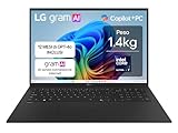 LG Gram AI 17Z90TL Copilot+ PC, Notebook 17 Zoll (43,2 cm), 2,5 K, Intel Core Ultra 7 (Serie 2) 256 V, 16 GB RAM, 512 GB SSD, AI PC, Ultraleicht nur 1,4 kg, Akku 77 Wh, Windows 11 Home, italienische