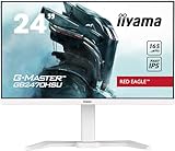 iiyama G-Master Red Eagle GB2470HSU-W5 60,5cm 23,8' Fast-IPS LED Gaming Monitor FullHD HDMI DisplayPort USB2.0 0,8ms 165Hz FreeSync-Premium Höhenverstellung Pivot weiß