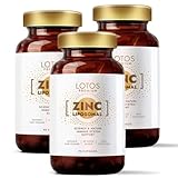 Lotos Pharma Premium Liposomales Zink - 90 Kapseln - 3-er pack - 20 mg Zink - Liposomale Technologie garantiert volle Vitaminabsorption GMP zertifiziertem Qualität - Keine Zusatzstoffe