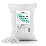 Oputec 2KG Paraffinwachs Pastillen für Kerzen: Weißes Kerzenwachs - Kerzen selber Machen - Kerzenwachs zum Gießen - Eigene Kerzen herstellen und nachfüllen - Made in Germany