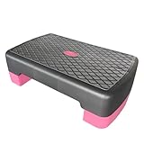 Aerobic Stepper mit höhenverstellbarem Fitness-Stepper für zu Hause und Fitnessstudio, Cardio, Gewichte, Yoga, Fitnessgeräte, rutschfest, tragbar, höhenverstellbar