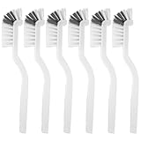 6 STK Tassenbürste Reinigungsbürste mit Langem Griff, Gebogene Flaschenbürste, Flasche Reinigungsbürsten, Spülbürsten Putzbürste, Multifunktions Bürste für Gläserbürste Küche Geschirr Cleaning Brush