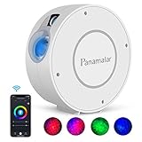 PANAMALAR Smart Sternenhimmel Projektor, WLAN LED Projektor Galaxy Sternenlicht Kinder mit Sprachsteuerung von Alexa&Google/Timer,Nachtlicht Geschenk für Kinder Party Weihnachten (SK20-White)