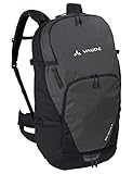 VAUDE Rucksäcke30-39l Bike Alpin 25+5, Geräumiger Mehrtages- und Alpencross-Rucksack für Mountainbiker, black, one Size, 129470100