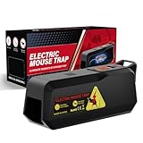 ADOGO Rattenfalle Elektrisch 2800V Upgrade, Hochspannungs Elektrische Mausefalle, Rattenfallen Schlagfallen Für Ausgewachsene Ratten, Wiederverwendbare Umweltfreundliche Mausefalle Für Den Haushalt