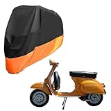 SOIMISS Motorradabdeckung XL wasserdichte Uv-beständige Schutzplane Für Motorräder Atvs Und Scooter Mit Atmungsaktivem Material Und Praktischem Aufbewahrungssack Schwarz Orange