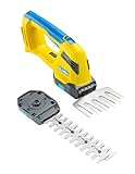 GLORIA FineCut 18V compact | Akku Gras- & Strauchschere | 14 cm XL-Grasmesser & 20 cm Strauchmesser | Werkzeugloser Messerwechsel | Kompatibel mit Bosch 18V Power for All Akku
