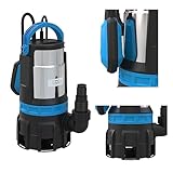 Güde 94600 Kombitauchpumpe GS 750.1 2in1 (750 W, 16.500l/h, max. Förderhöhe 9 m, max. Eintauchtiefe 7 m), Blau, Schwarz