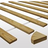 FURNIFY Lattenrost Rollrost Bettrost Lattenrahmen aus Kieferholz für Bett und Matratzen - Stabiles Massivholz (70 x 200 cm)