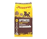 JOSERA Optiness (1 x 12,5 kg) | Hundefutter mit eiweißreduzierter Rezeptur ohne Mais | Super Premium Trockenfutter für ausgewachsene Hunde | 1er Pack