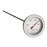 TFA Dostmann Profi Backofenthermometer, 14.1035.60, aus Edelstahl, mit langem Temperaturfühler (30 cm), als Ersatzteil/Nachrüsten für Pizzaofen, Holzbackofen, Steinbackofen, Grill, Smoker, silber