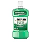 Listerine | Tägliches Mundwasser mit frischer Minze (500 ml Flasche) - Mundpflege zur Entfernung von 99,9% der Bakterien - Mundwasser für langanhaltenden frischen Atem