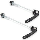 GOIYZTTR 2er-Pack Schnellspanner Fahrrad Schnellspanner Legierung Vorderrad und Hinterradnabe Quick Release Anwendbar auf Rennrad/Mountainbike