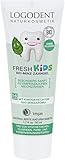LOGODENT Naturkosmetik FRESH KIDS Bio Minz-Zahngel, Für gesunde und starke Milch- und Kinderzähne, Frei von synthetischen Fluoridzusätzen, Vegan, 1 x 50ml