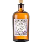 Monkey 47 Schwarzwald Dry Gin – Harmonischer Ultra Premium Gin mit Wacholderaroma & frischen Zitronen- und Fruchtnoten – 1 x 0,5 L | 500 ml (1er Pack)