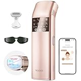 Dreifach-Puls IPL Geräte Haarentfernung, 12cm² Saphir-Eis-Kühlung Laser Haarentfernung für Damen Herren, 3°C für Schmerzfreie, Dauerhafte Haarentfernung Hause für Gesich, Bikini, Schambereich