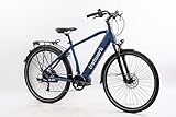 TRETWERK - 28 Zoll E-Bike - Herren E-Trekkingbike - Sonic - Pedelec Herrenfahrrad mit 8 Gang Shimano Acera Schaltung - E-Trekking Elektrofahrrad mit Mittelmotor 250W 36V 522Wh 80Nm - grau 50cm