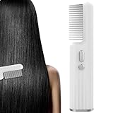 Thermo-Glättungsbürste für Haare, multifunktionale Glättbürste mit Öl, kabelloses Massagegerät für Kopfhaut, alle Haartypen, Reisen, Zuhause, Arbeit