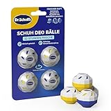 Dr. Scholl’s Schuh Deo Bälle Hält Schuhe, Fußballschuhe und Sporttaschen frisch, klinisch getestetes Schuh-Deo für Frische den Ganzen Tag, wiederverwendbar und langlebig, Geruchsentferner für Schuhe