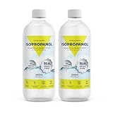 Reines Isopropanol – Isopropylalkohol 99,9% – 2 x 1 Liter Reinigungsalkohol – Reinigung von elektronischen Geräten & Linsen – löst Kunstharz beim 3D-Druck (2 x 1000ml) Made in Germany