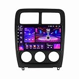 Android 12 Autoradio für Dodge Caliber 2009–2013, 22,9 cm IPS-Touchscreen mit CarPlay, Android, automatische Unterstützung von HiFi 4G RDS Mirror Link Navigation GPS BT 5.0 DAB DSP Backup Kamera