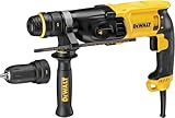 DEWALT SDS Plus Kombibohrhammer / Schlagbohrmaschine (800 Watt, max. Bohrleistung (Beton) 26 mm, Schnellwechsel-Bohrfutter, Drehstopp für Meißelarbeiten, Sicherheitskupplung, inkl. Tstak-Box), D25134K