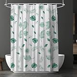 URAQT Duschvorhang, Anti-schimmel Wasserdicht Schnelltrocknend Duschvorhänge, Waschbar PEVA Shower Curtains 180x180 cm mit 12 Duschvorhangringen, Badewanne Shower Curtain(D)