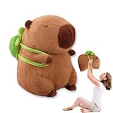 Xiujuers Capybara Kuscheltier, Wasserschwein Kuscheltier, Capybara Plüschtier, Wasserschwein Plüschtier, Capybara Plushie Puppen, Capybara Plush Toy, Großes Geburtstags Geschenk für Kinder