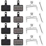 DECARETA 4 Paar Bremsbeläge Fahrrad Scheibenbremsbeläge Fahrradbremsen Schwarz Scheibenbremse Fahrrad Bike Beläge Brake Pads für Shimano M315, M355, M515, M515-LA-M, M525. Nexave C501, C601 usw