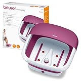 Beurer FB 30 Faltbares Fußsprudelbad mit Wasserheizung, Vibrations- und Sprudelmassage, massageunterstützendes Fußbett, Infrarot-Lichtpunkte, integrierte Pedikürestation