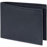 KORUTA® Geldbörse Herren Schwarz mit RFID Schutz I Echtleder Portemonnaie Groß 13 Fächer Geldbeutel für Männer Brieftasche Wallet Portmonee aus echtem Leder (Schwarz)