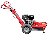 Crossfer Benzin Stubbenfräse GBS-150 15PS Baumstumpffräse Baumwurzel Stockfräse Gartenfräse Wurzelfräse Fräse 4-Takt Motor Stahl Lufträder Ergonomischer Handgriff